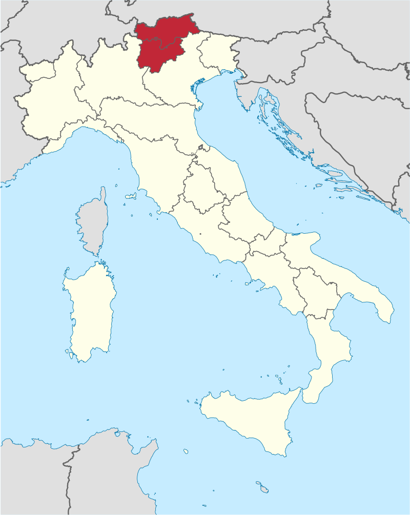 Posizione in Italia: Trentino-Alto Adige Südtirol